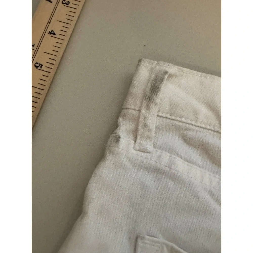 Women's Gap White Summer Cuffed Shorts Size 8 Cotton beach surf